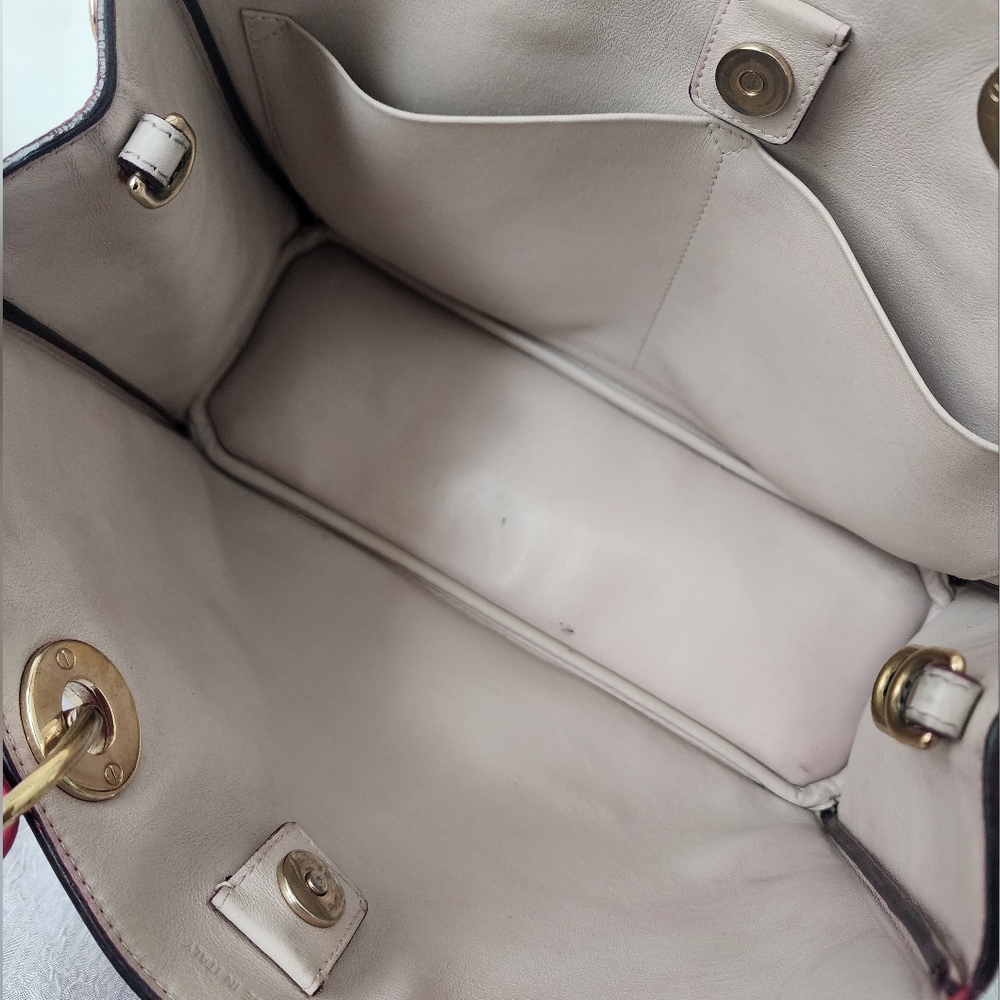Auth Dior Dorissima Calfskin Leather Tote Bag - Picture 5 of 10